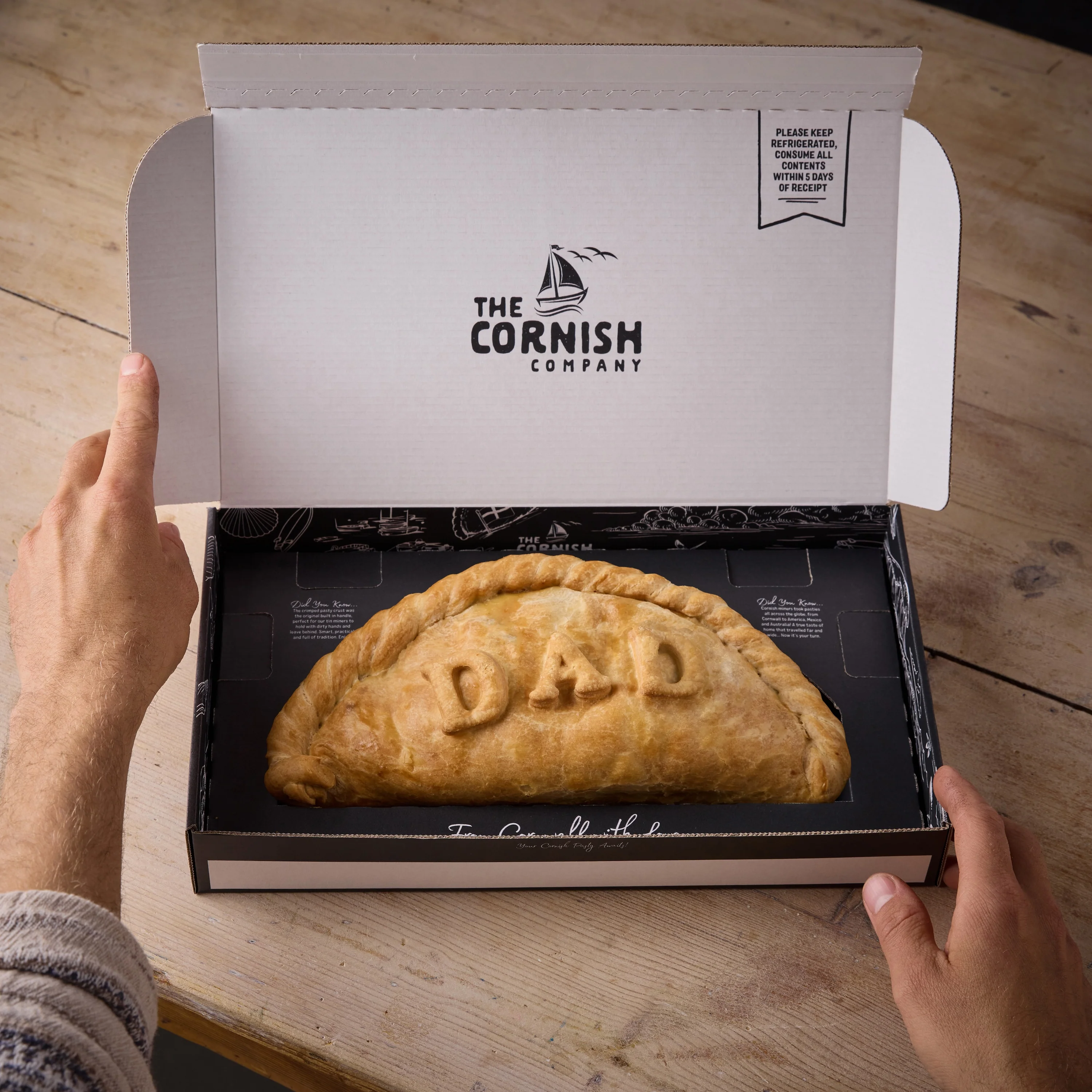 1 x Giant "DAD' Steak Cornish Pasty - Image 5