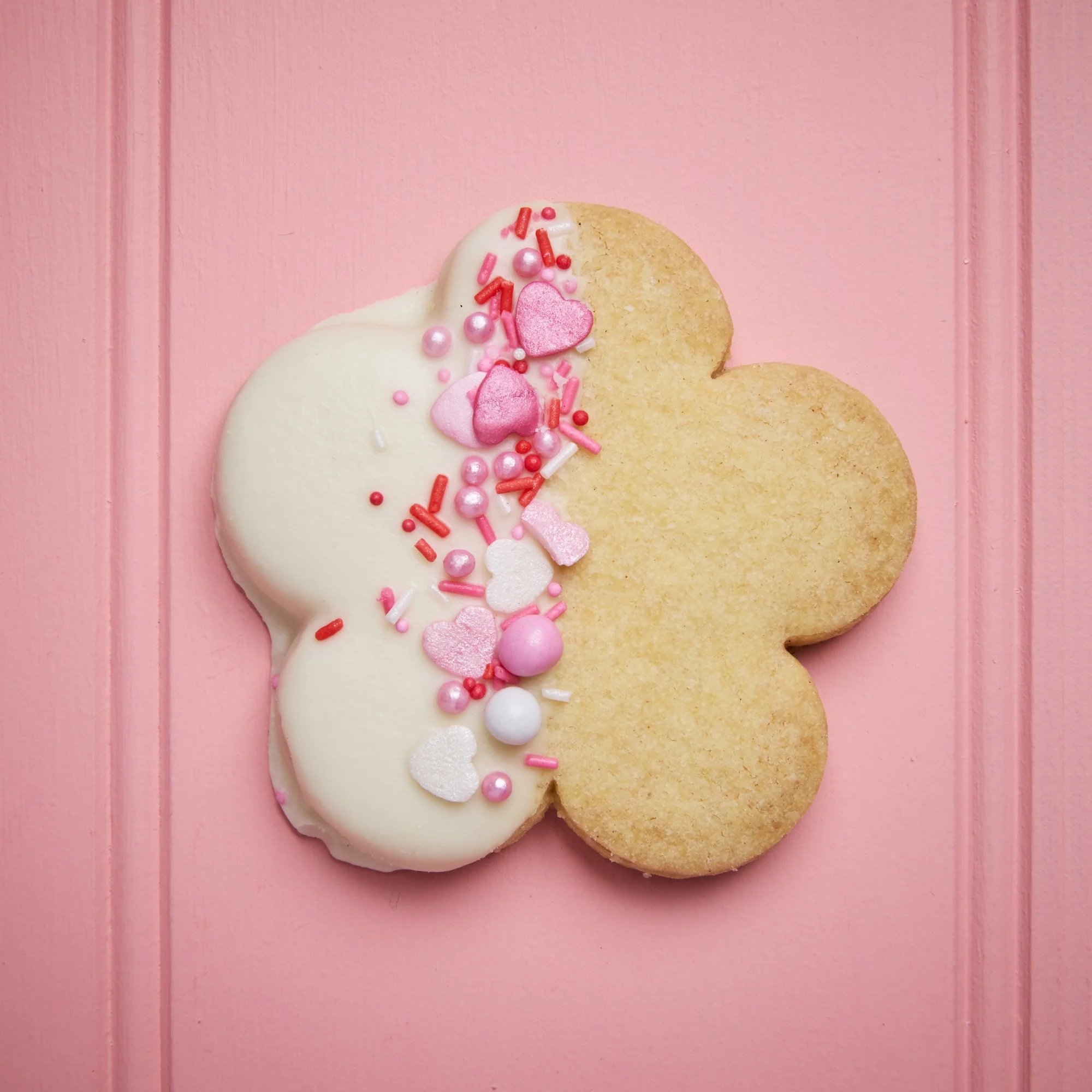 Large Dipped Flower Shaped Cornish Shortbread