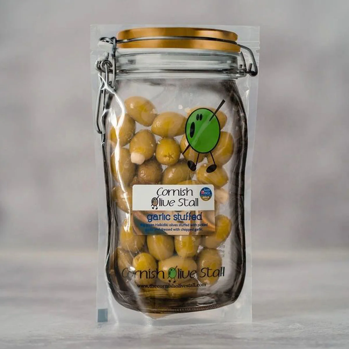 Garlic Stuffed Olives - The Cornish Olive Stall
