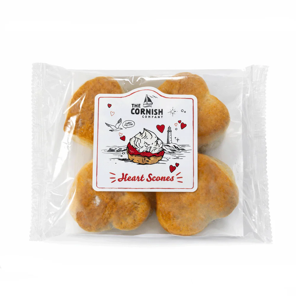 Love Heart Plain Scones x 4 - Image 2