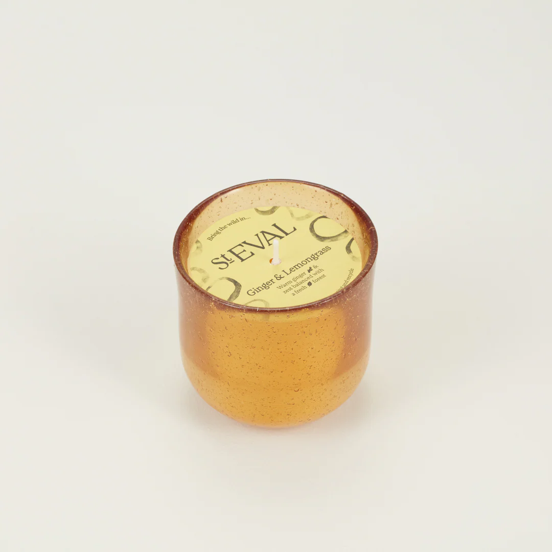 St Eval Bay Ginger & Lemongrass, Sea Garden Glass Candle