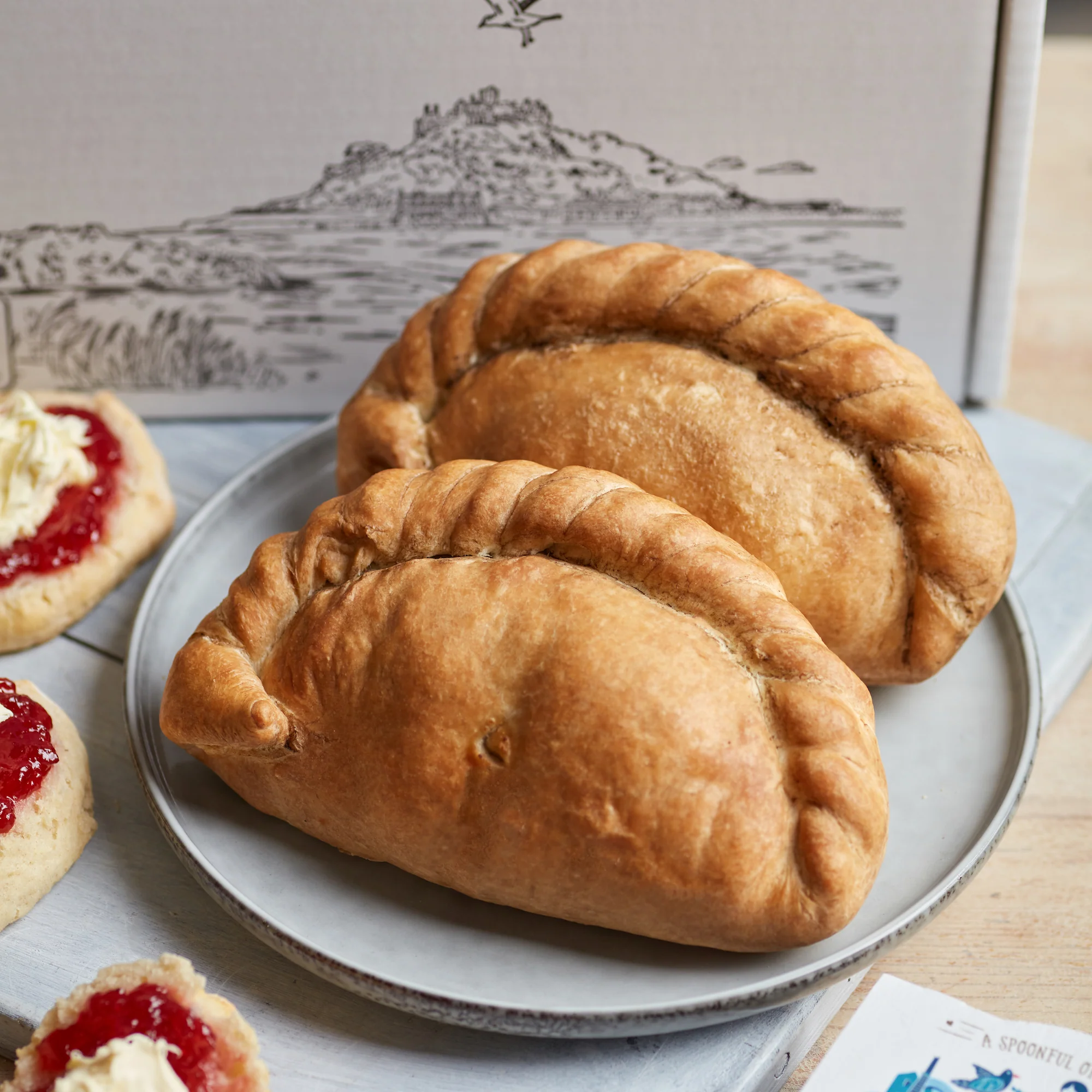 Cheese & Onion Pasty & Cream Tea Hamper - Image 4